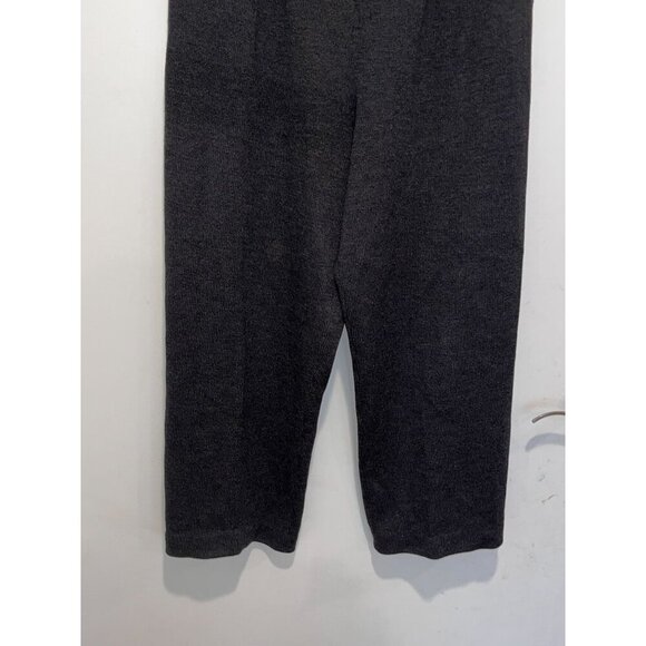 St. John  Collection Dark Gray   High Waist Straight Leg Women's Pants Size 10 - Picture 3 of 10